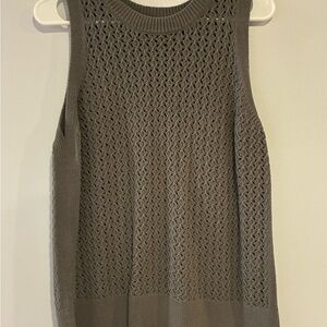 a new day Sleeveless Knit Tank Top - Gray